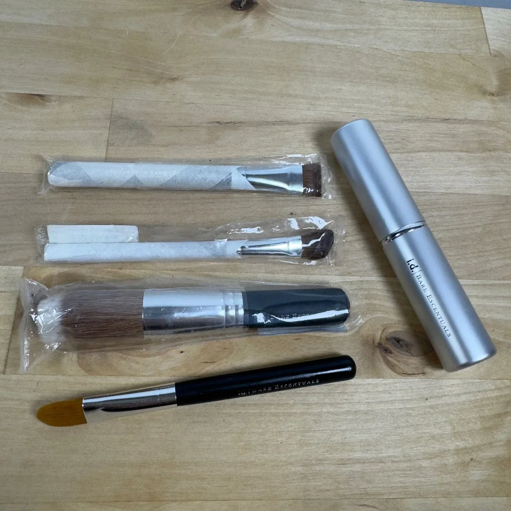 Bare Escentuals id Makeup Brush Set 5pc Retractable Face Max Coverage Concealer